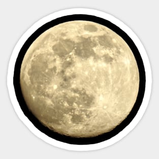 Full moon night sky the moon Sticker